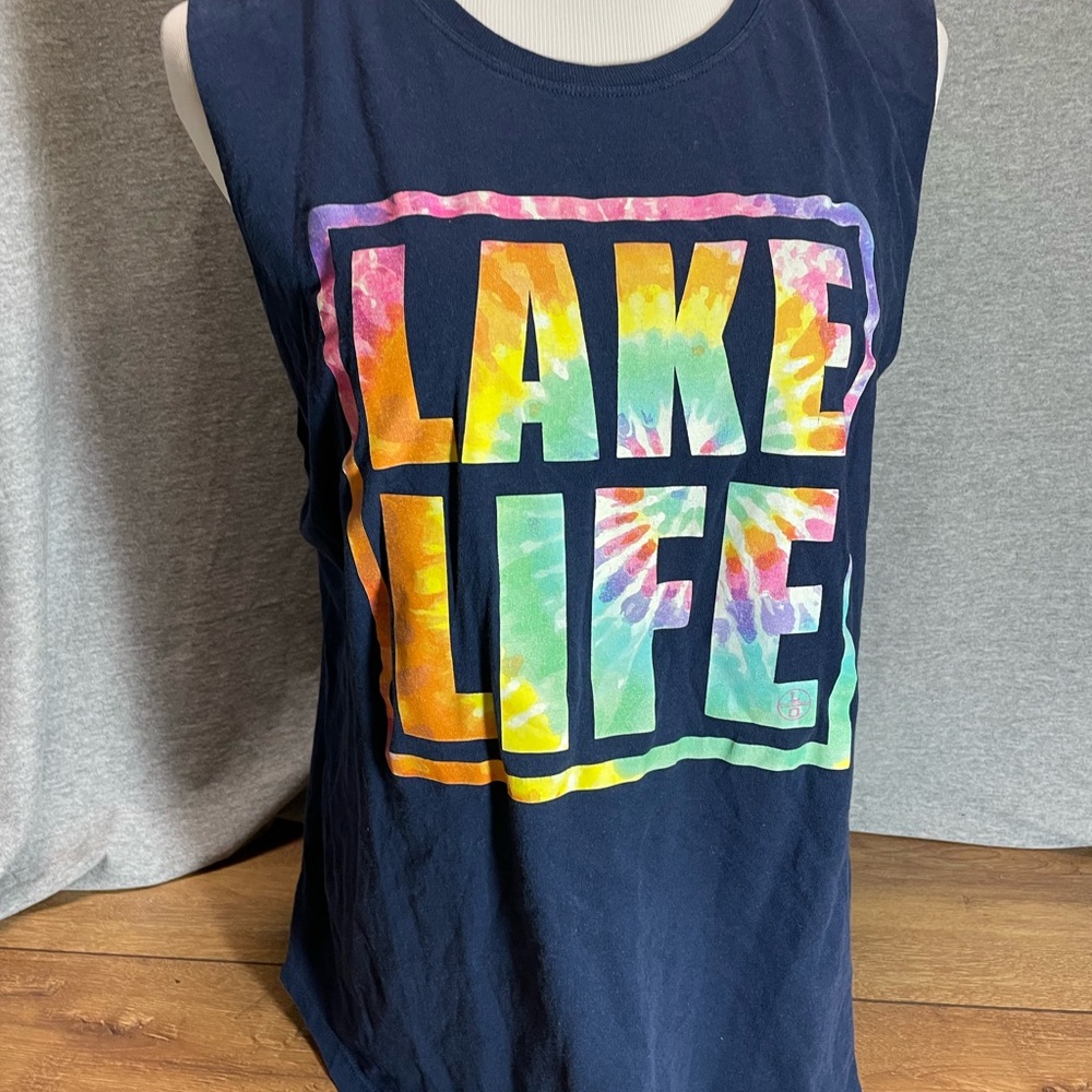 Lincoln Outfitters “Lake Life” Blue Cotton Tee